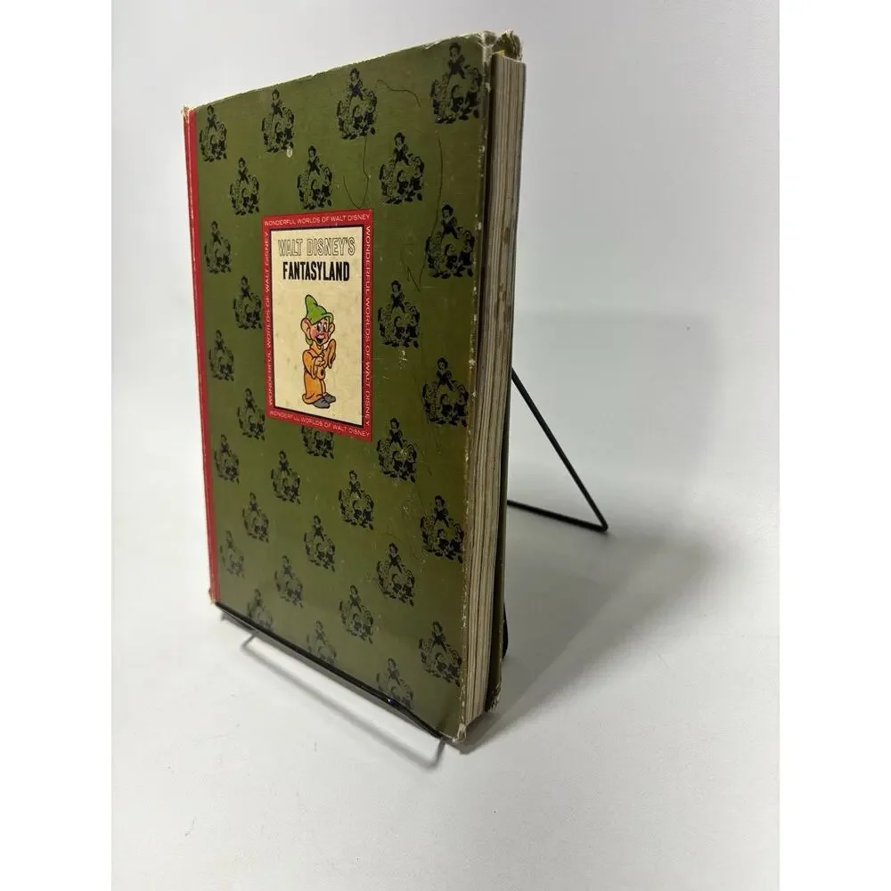 Walt Disney Fantasyland Book Wonderful Worlds Golden Press Vintage 1965